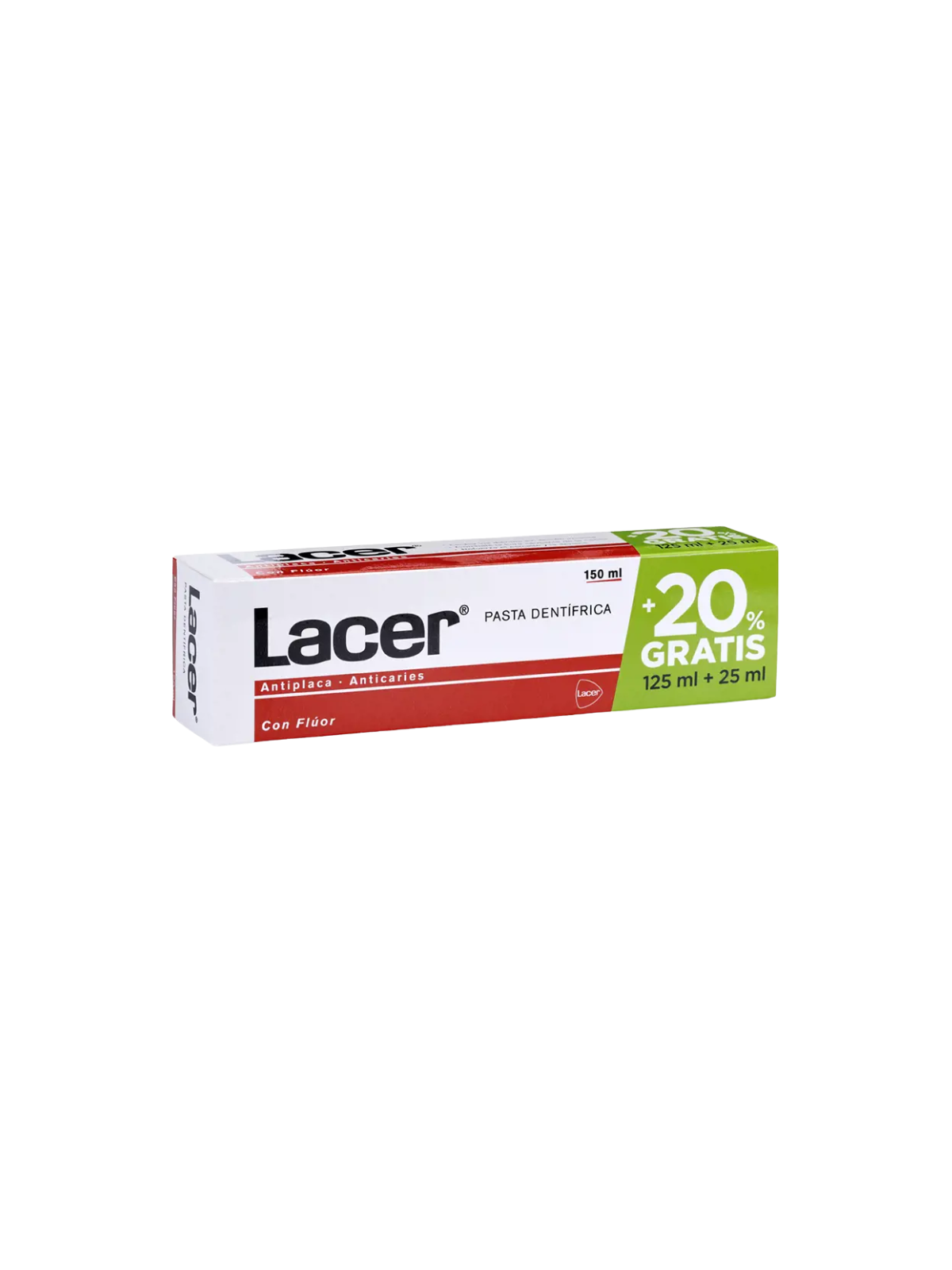 Lacer pasta dentifrica 125 ml + 25 ml regalo