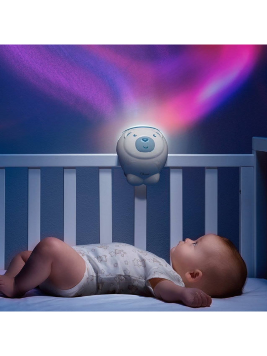 Chicco proyector polar bear azul