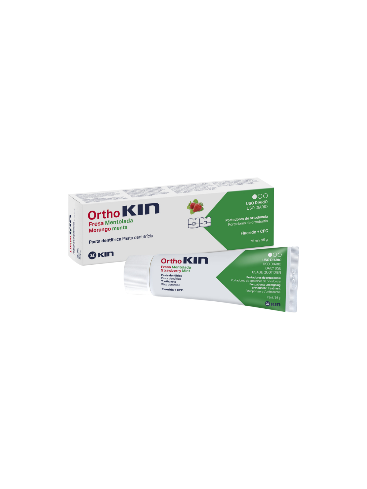 Kin Orthokin fresa mentolada pasta 75ml
