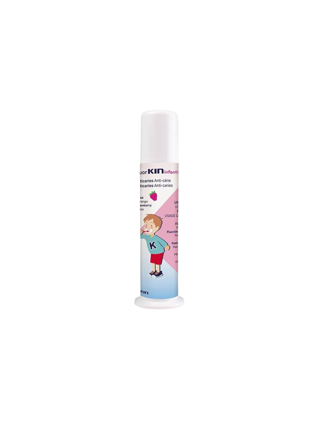Kin Fluor kin pasta infantil fresa dosificadora