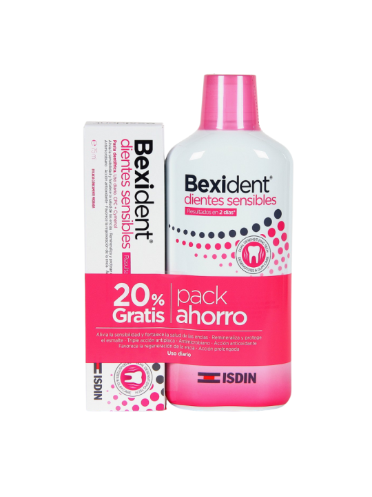 Isdin Bexident dientes sensibles colutorio + pasta pack