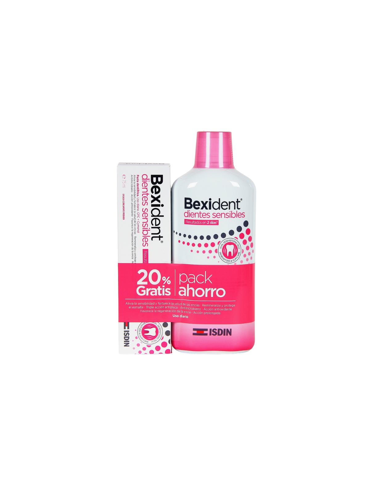 Isdin Bexident dientes sensibles colutorio + pasta pack
