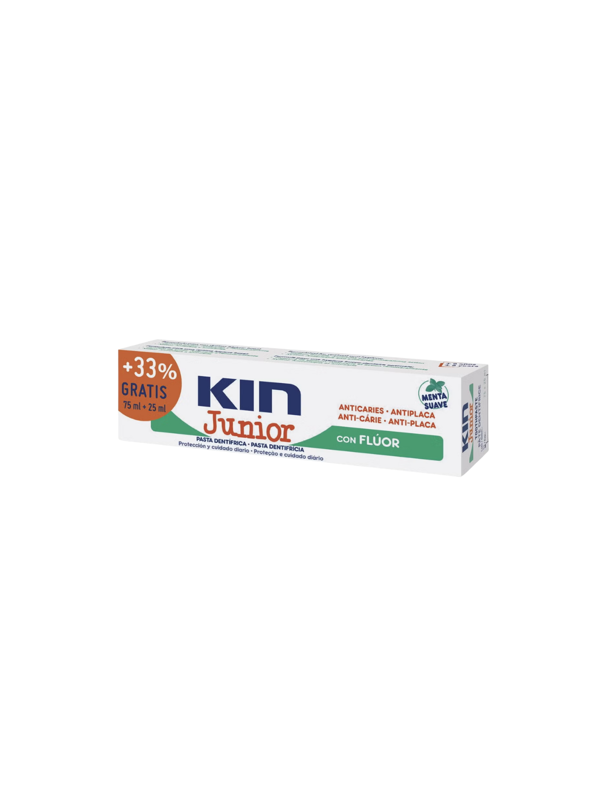 Kin junior pasta menta suave 75ml