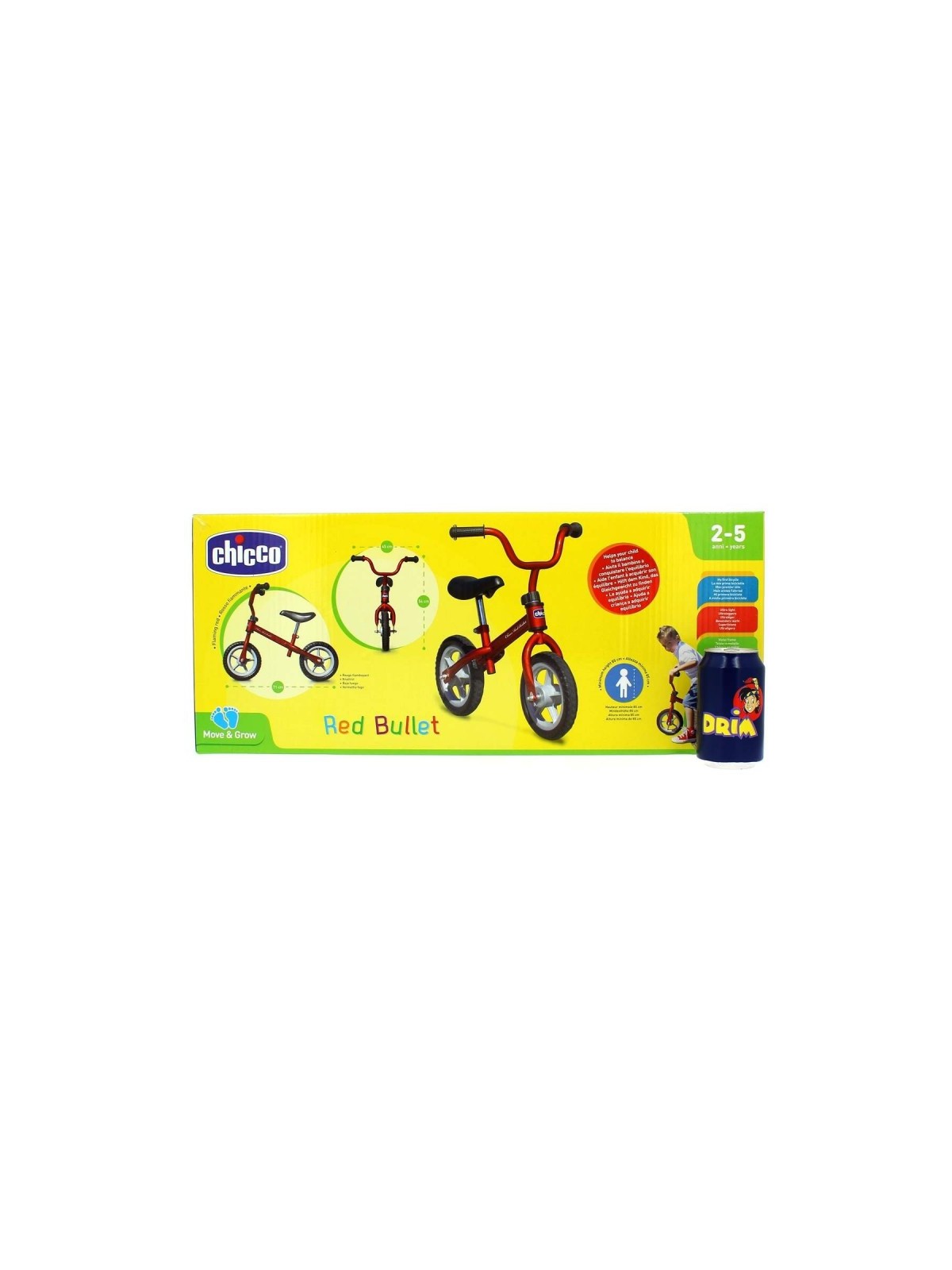 Chicco first bike roja primera bicicleta