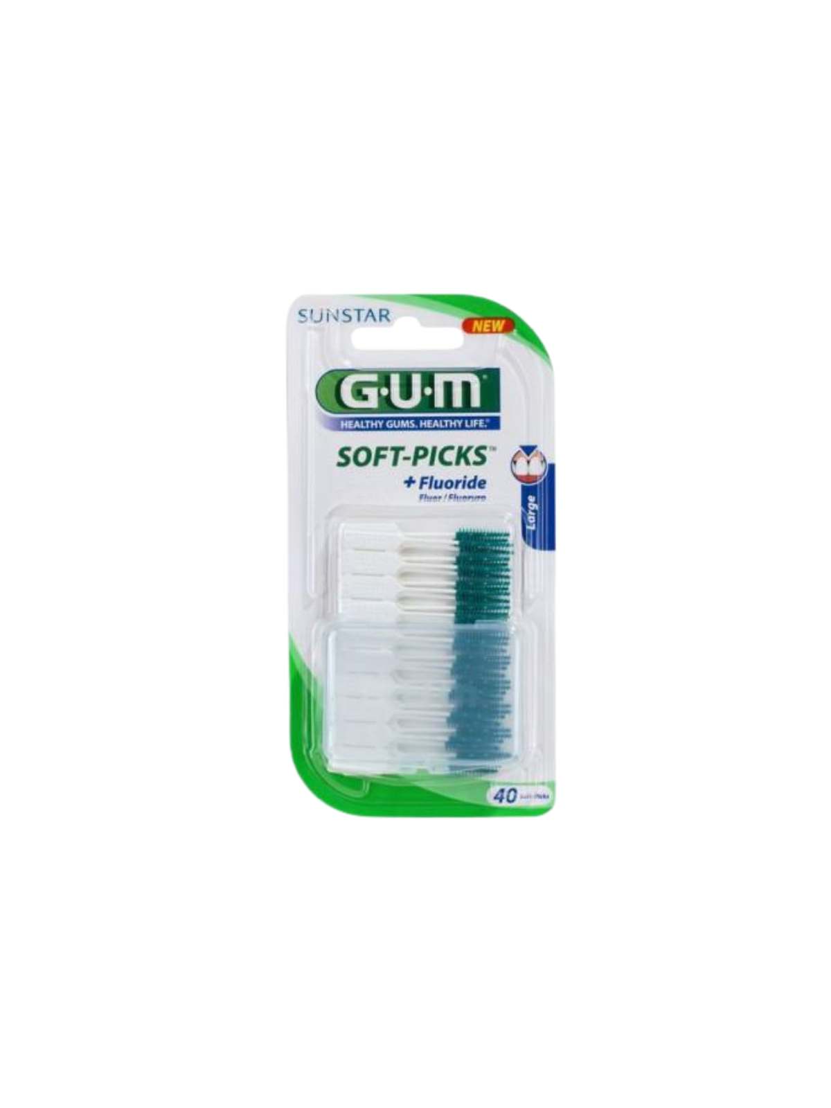 Gum Soft picks 634 m40 largo 40 u