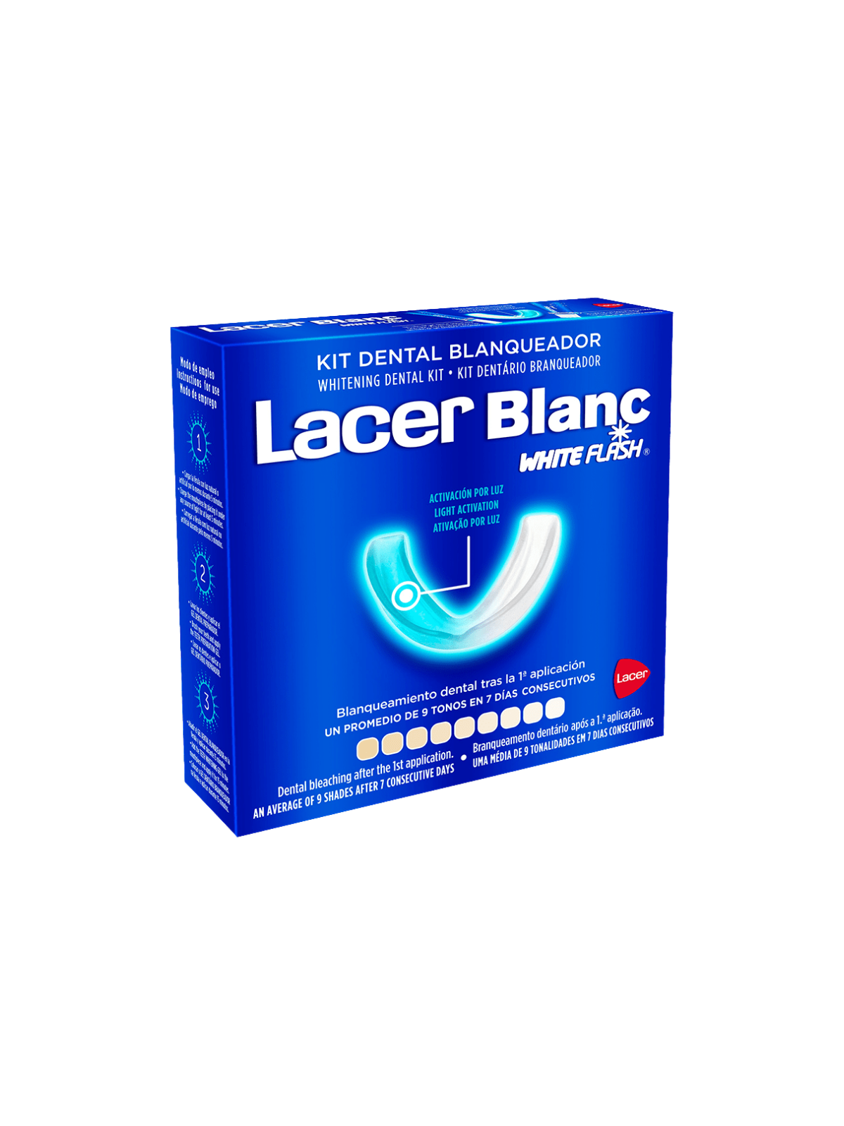 Lacerblanc white flash kit dental blanqueador