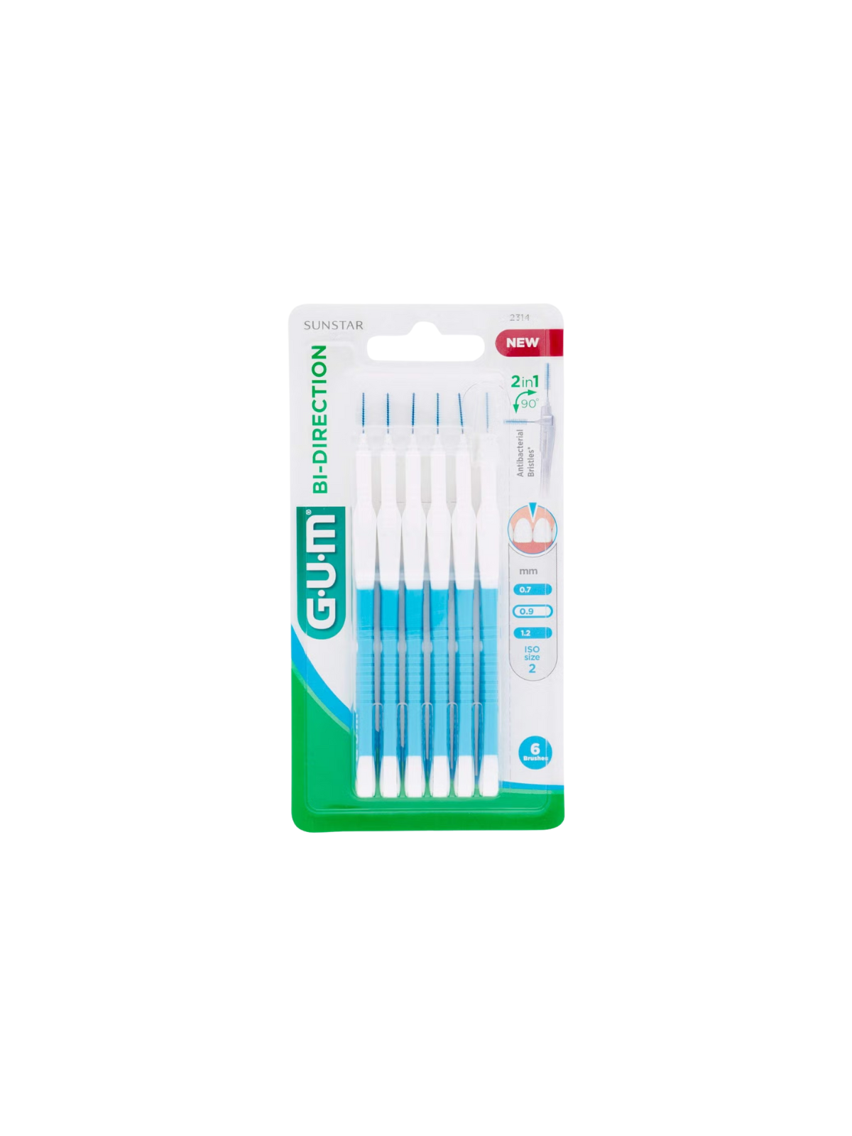GUM CEPILLO INTERDENTAL BIDIRECCIONAL MICROFINO 2314