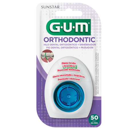 gum seda dental ortho floss sin cera