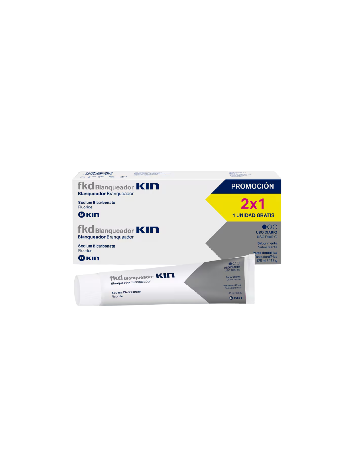 Kin Fkd blanqueante pasta pack 2x1 125ml