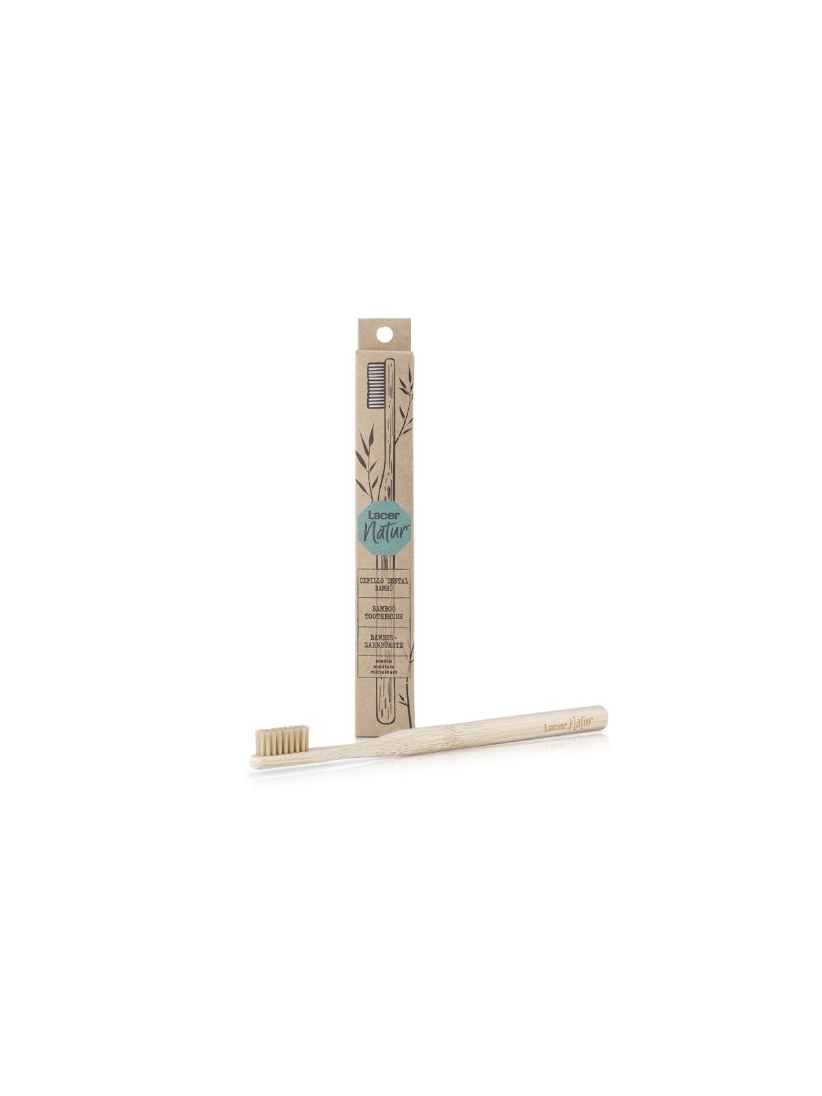 Lacer natur cepillo dental bambu medio
