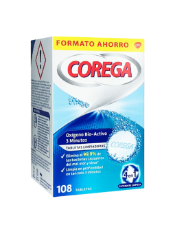 Corega oxigeno bio-activo limpieza protesis dental