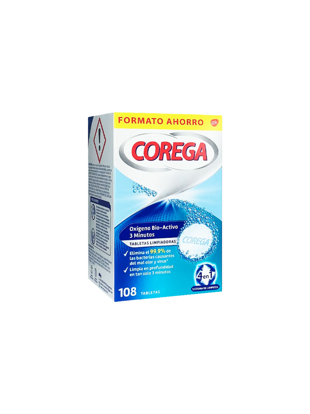 Corega oxigeno bio-activo limpieza protesis dental