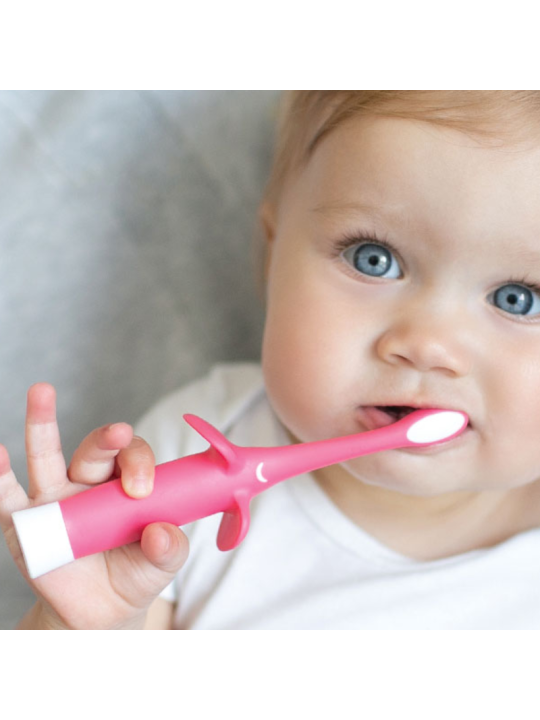 Dr Brown´s cepillo de dientes elefante rosa