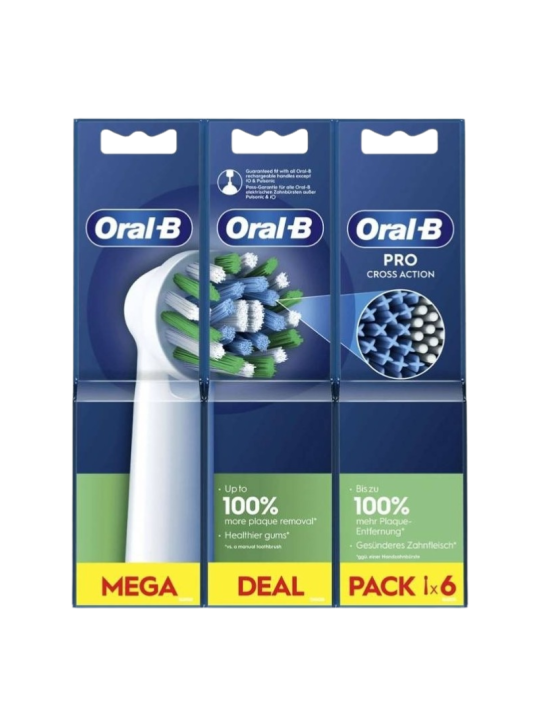 Oral b recambio cross action 6 ud
