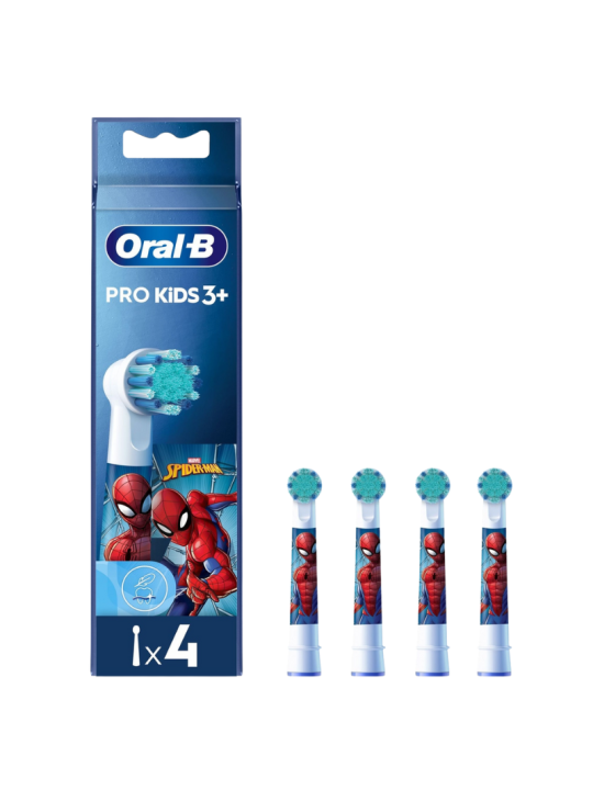 oral-b recambio cepillo electrico kids spiderman 4 unids marvel