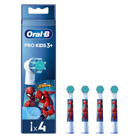 oral-b recambio cepillo electrico kids spiderman 4 unids marvel