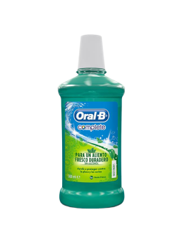 Oral-b colutorio complete sin alcohol menta 500 ml