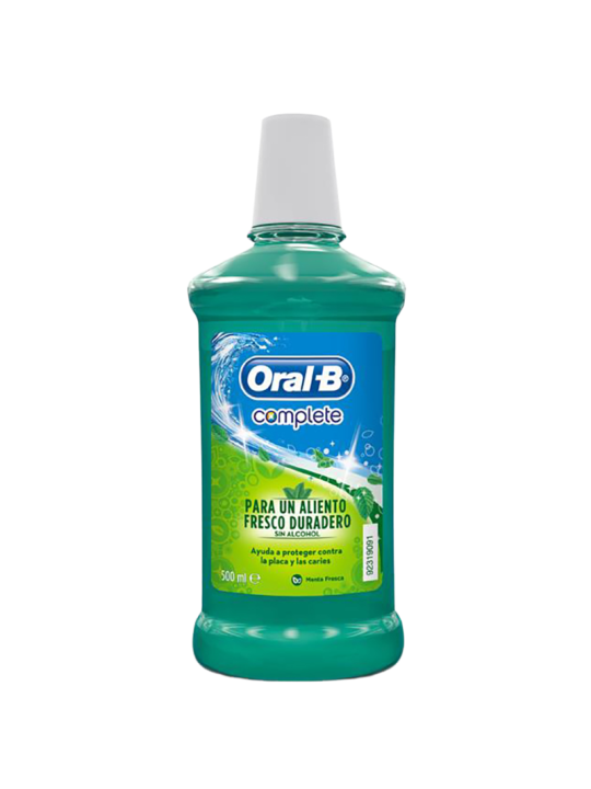 Oral-b colutorio complete sin alcohol menta 500 ml