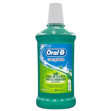 Oral-b colutorio complete sin alcohol menta 500 ml