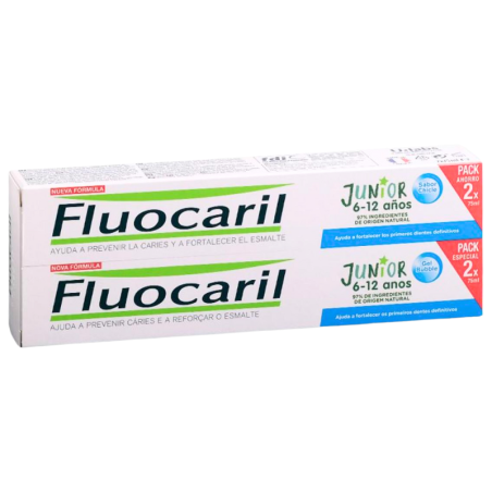 Fluocaril duplo junior 6-12 años gel 2x75ml