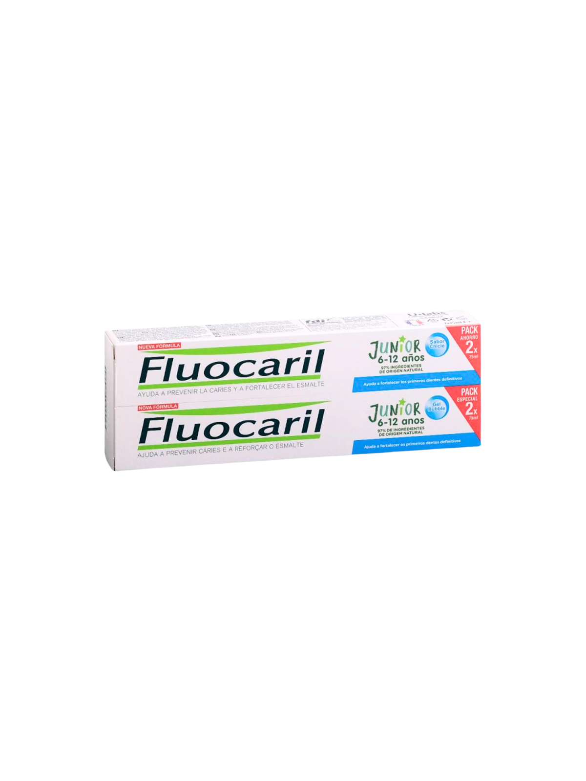 Fluocaril duplo junior 6-12 años gel 2x75ml