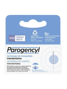Parogencyl cepillo interdental recambio 6 unidades talla XXS