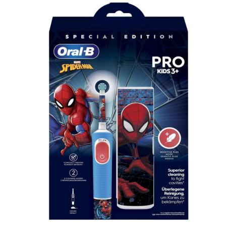 Oral b cepillo eléctrico infantil spiderman