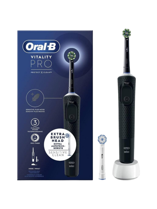 Oral b cepillo eléctrico recargable Vitality pro negro