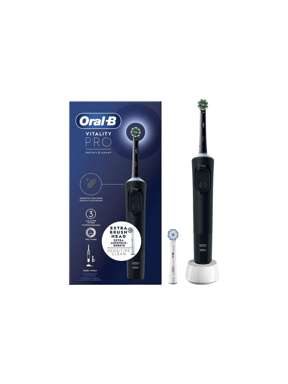 Oral b cepillo eléctrico recargable Vitality pro negro