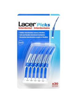 Lacer picks interdental