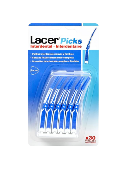 Lacer picks interdental