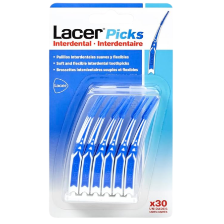 Lacer picks interdental
