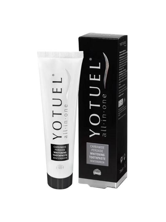 Yotuel all in one wintergreen blanqueador dentifrico
