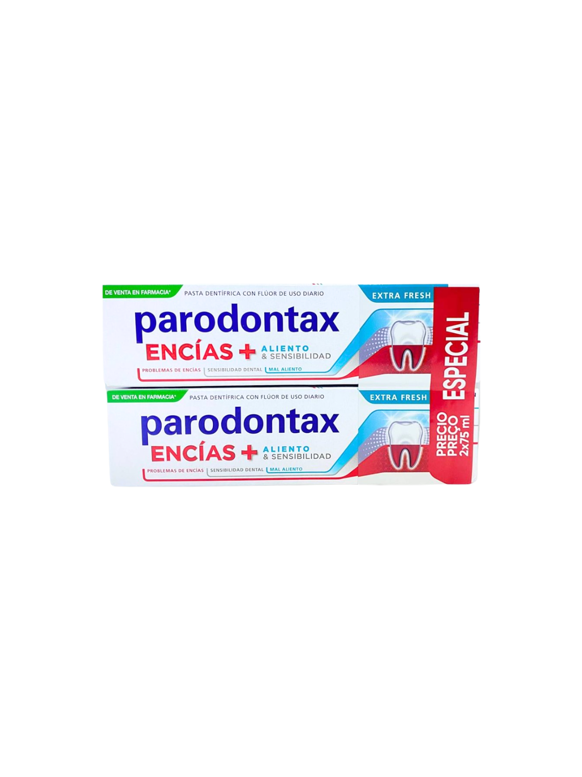 Parodontax duplo encías aliento y sensibilidad