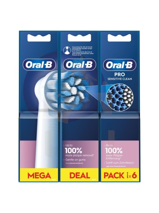 ORAL-B RECAMBIO SENSITIVE CLEAN 6 CABEZALES