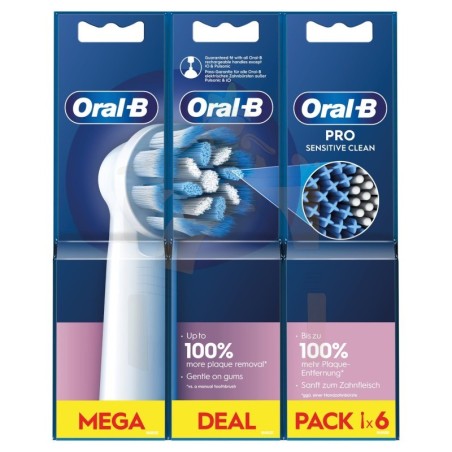ORAL-B RECAMBIO SENSITIVE CLEAN 6 CABEZALES