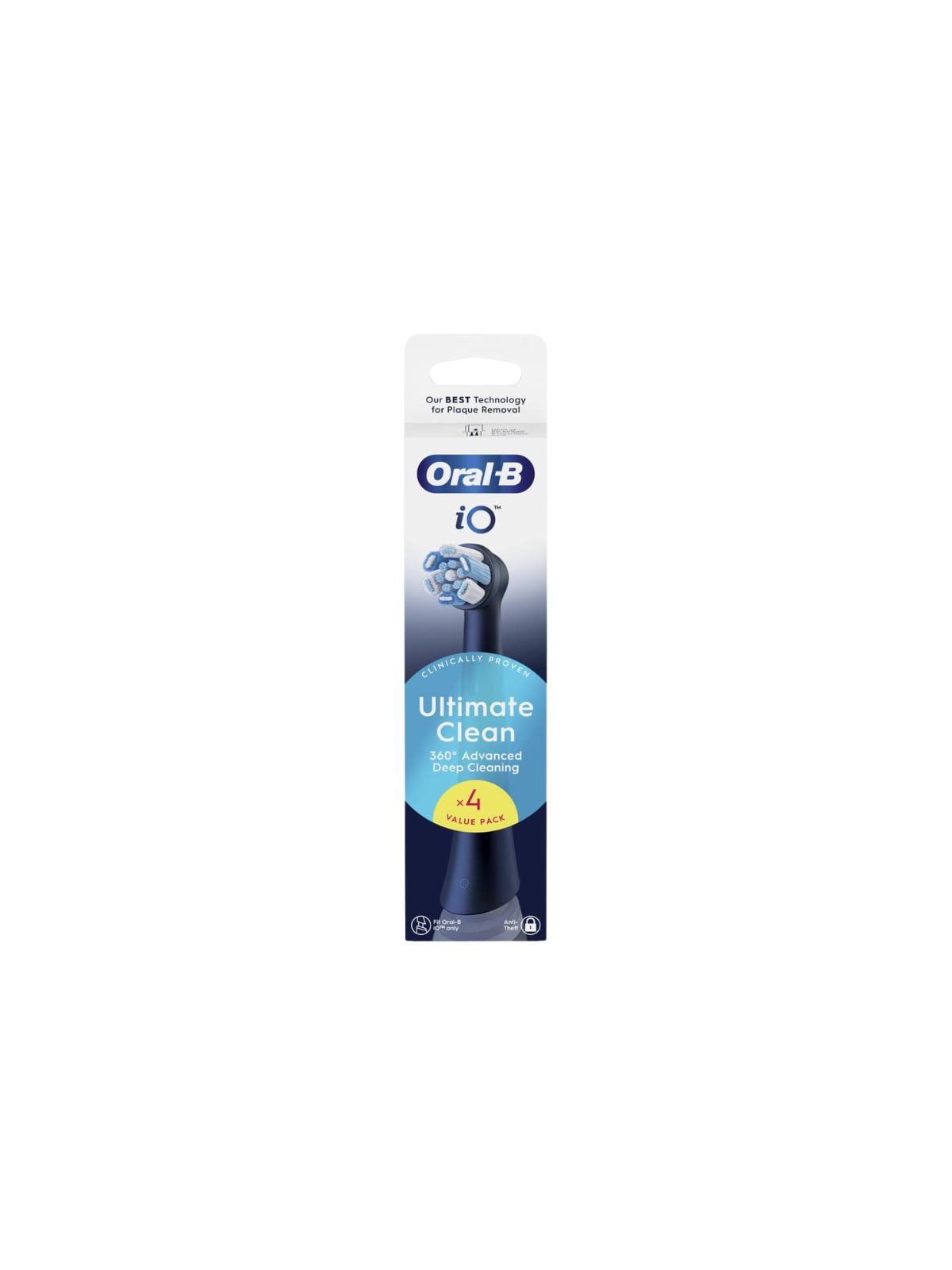 Oral-B recambio iO ultimate clean 4 cabezales color negro