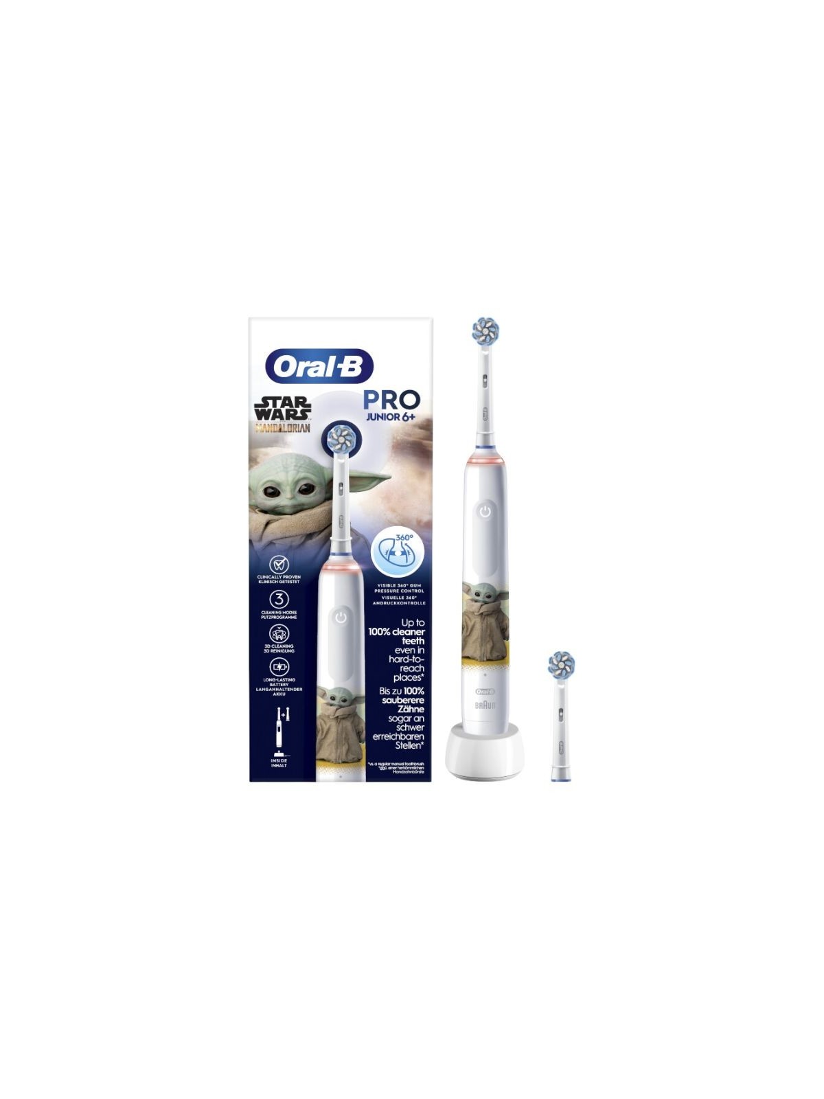 Oral-B cepillo dental eléctrico recargable PRO 3 junior 6+ box 1 unidad Star Wars