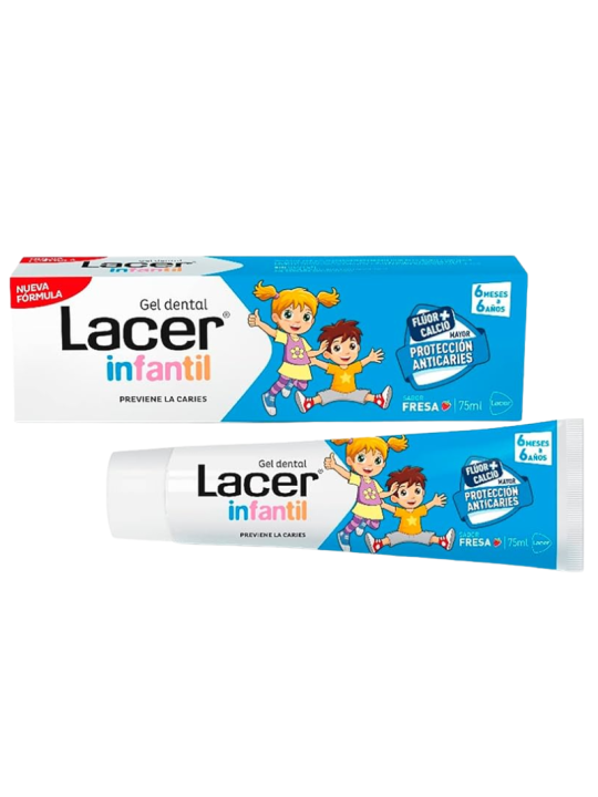 Lacer infantil gel dental 75ml fresa