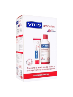 Vitis anticaries pack colutorio 500ml + pasta 100ml