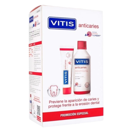 Vitis anticaries pack colutorio 500ml + pasta 100ml