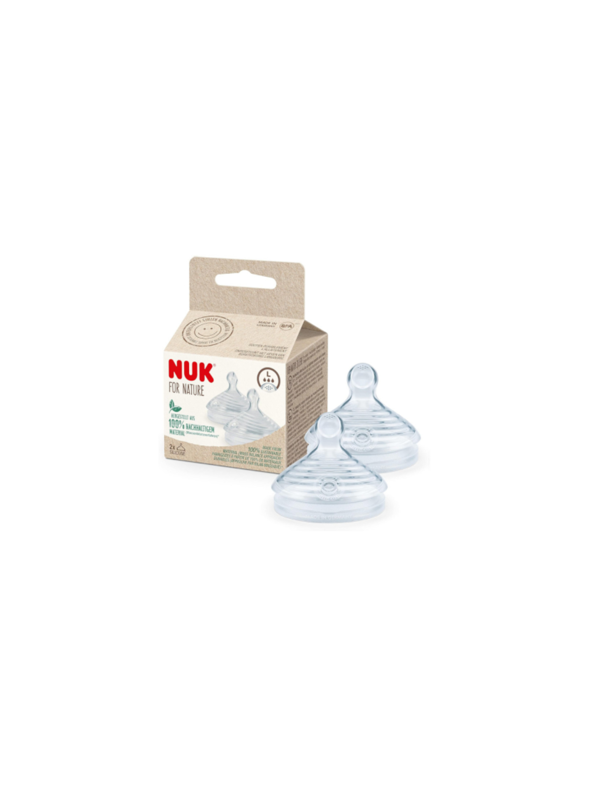 Nuk tetina silicona nature sense 2 l