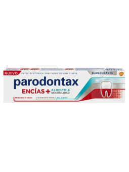 Parodontax encias + aliento & sensibilidad blanqueante 75 ml