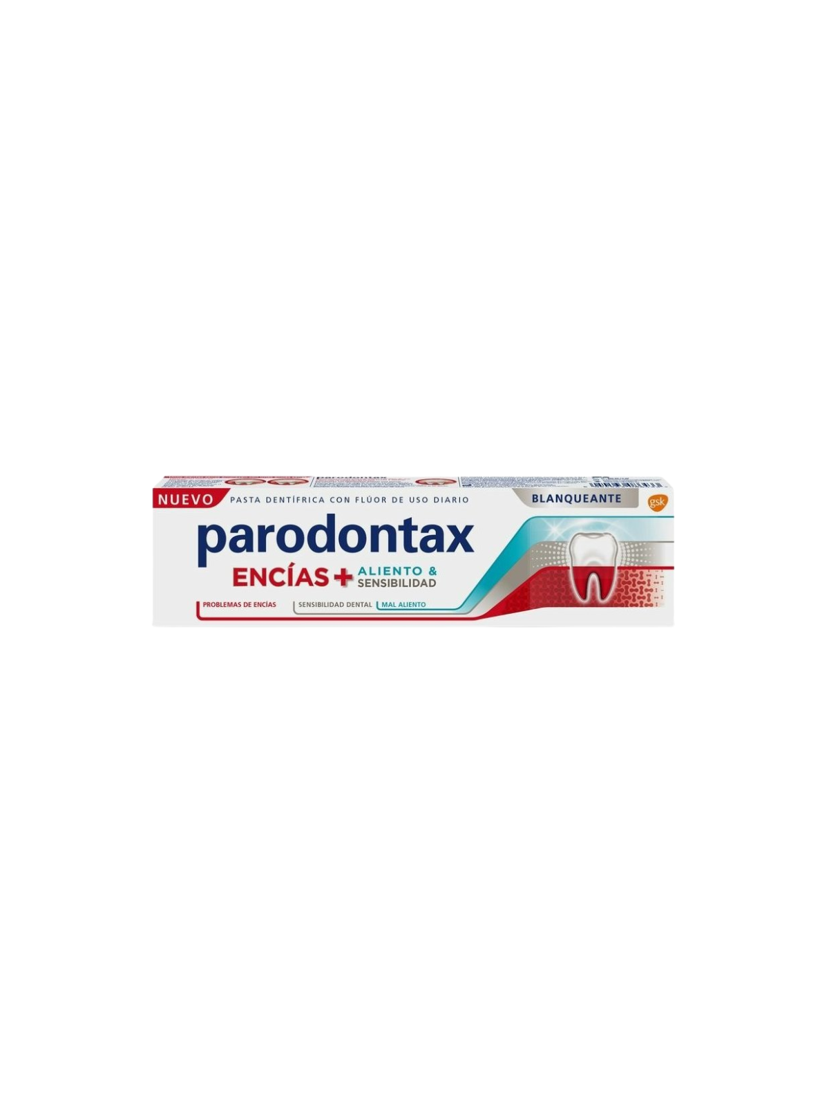 Parodontax encias + aliento & sensibilidad blanqueante 75 ml