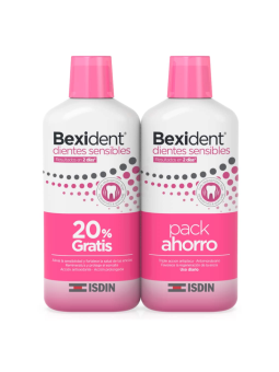 ISDIN bexident pack dientes sensibles colutorio 500ml + 500ml