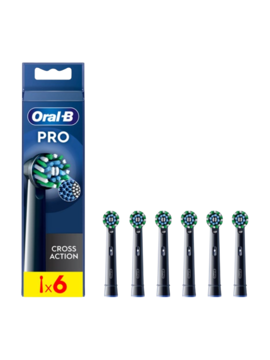ORAL-B cross action recambios XL 6 cabezales color negro