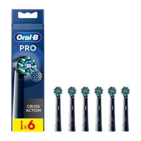 ORAL-B cross action recambios XL 6 cabezales color negro