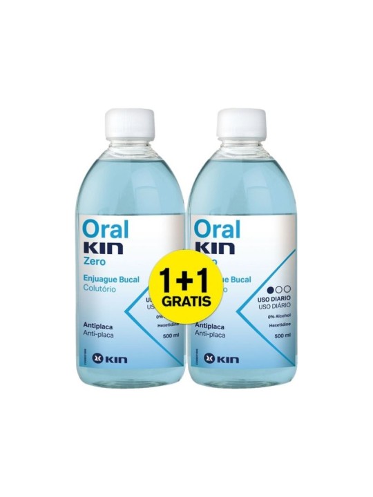Kin Oralkin zero enjuague bucal 2x500ml pack