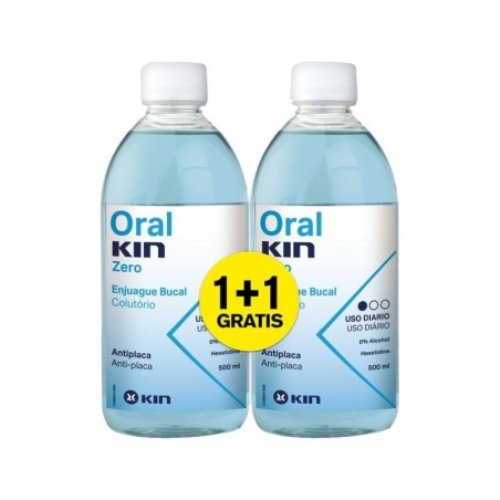 Kin Oralkin zero enjuague bucal 2x500ml pack