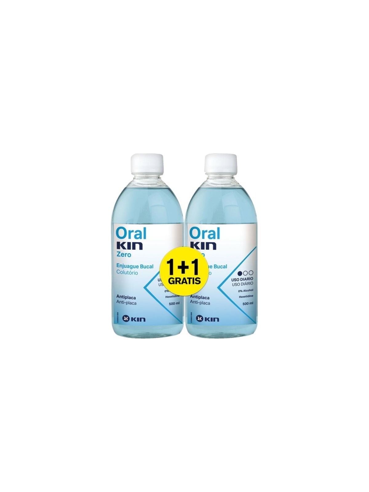 Kin Oralkin zero enjuague bucal 2x500ml pack